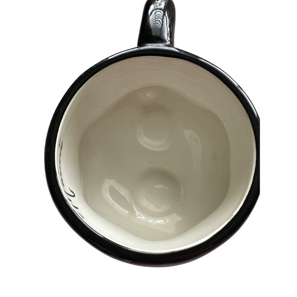 Minnie Mouse Coffee Cup Polka Dot Ceramic Mug With Yellow Shoes & Glove Handle - Picture 7 of 8